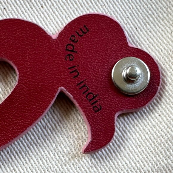 COACH COACHTOPIA HEART CORD HOLDER UPCRAFTED LEATHER+DUST BAG&BOX:NWT 1941 RED - Picture 8 of 16